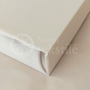 Satin fitted sheets (BEIGE)